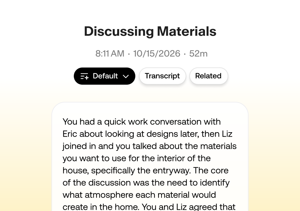 Aplicativo da Amazon Bee com resumo de conversas