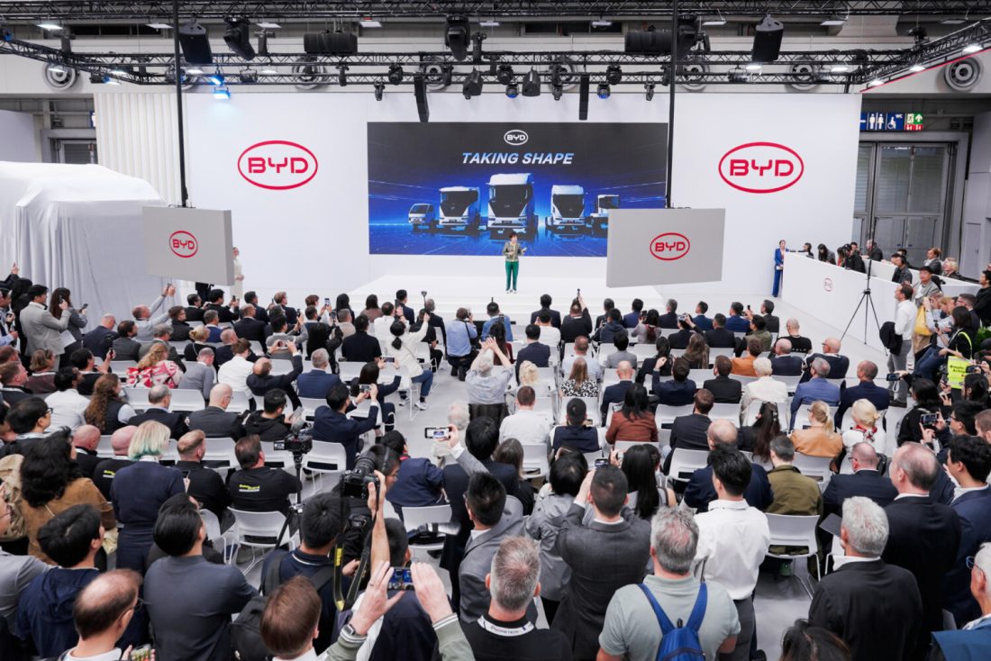 Coletiva oficial da BYD sobre o BYD ETT 44 na IAA Transportation 2026