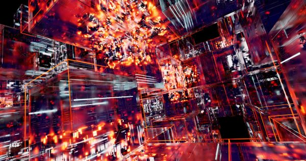 Ilustração de tecnologia sobre a DeepSeek proibida nos EUA