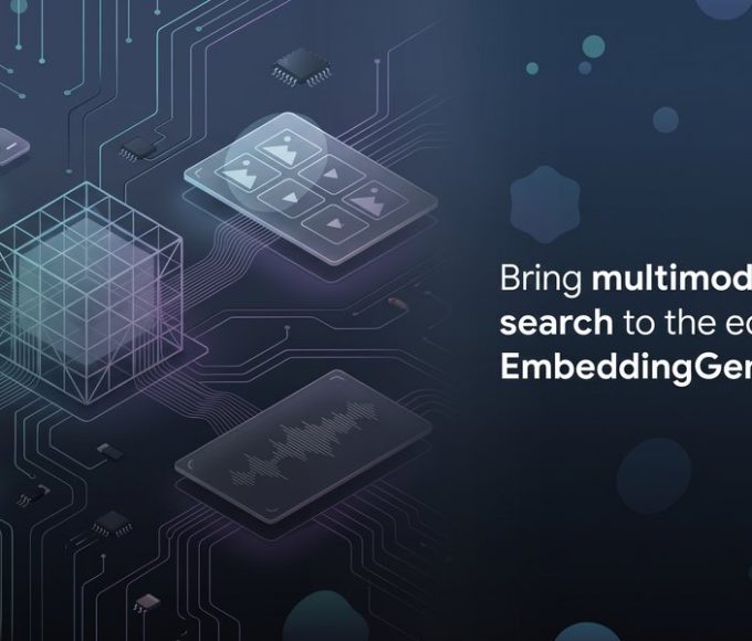 Imagem oficial do Google sobre EmbeddingGemma 2 e busca multimodal