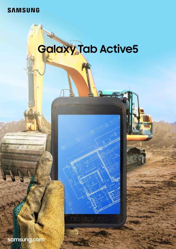 Galaxy Tab Active 6 em imagem da linha robusta Galaxy Tab Active5