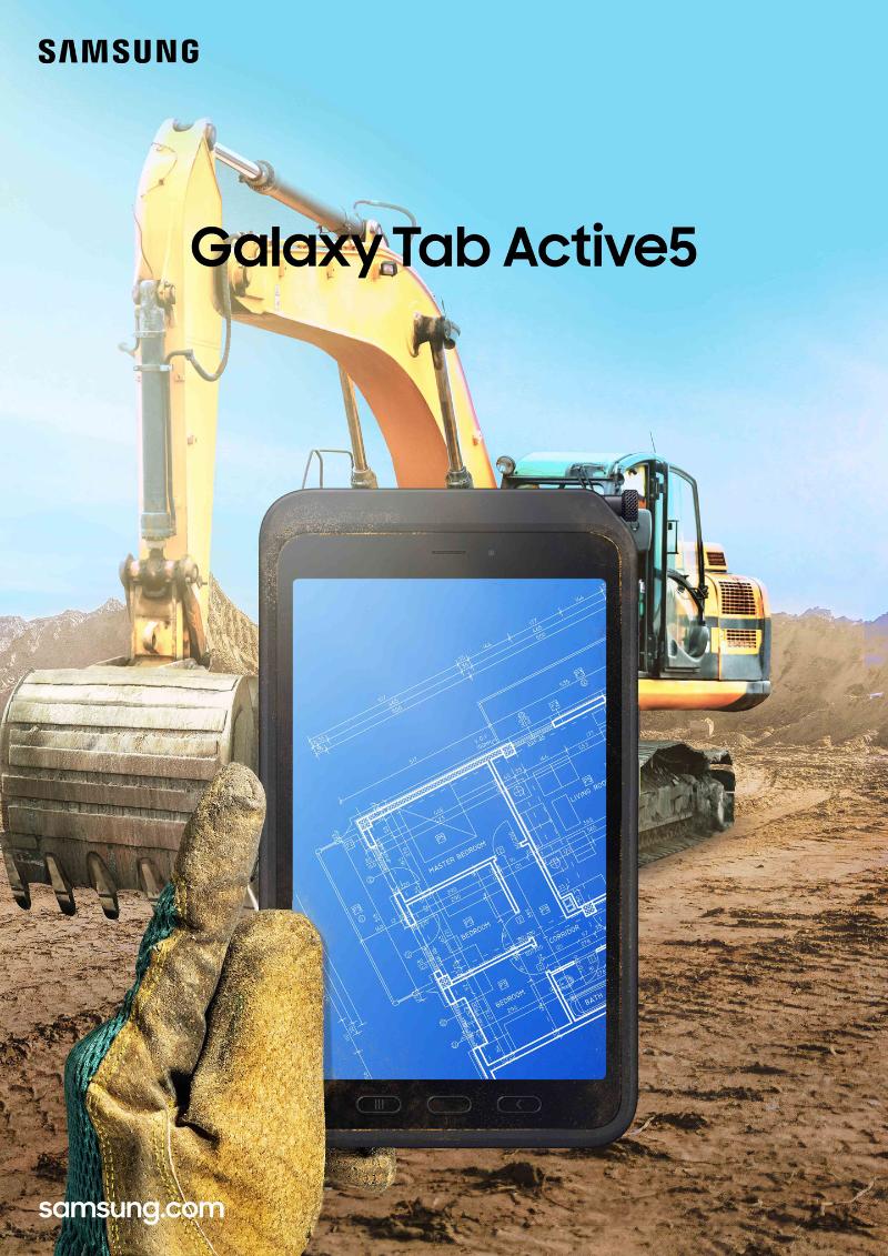 Galaxy Tab Active 6 em imagem da linha robusta Galaxy Tab Active5