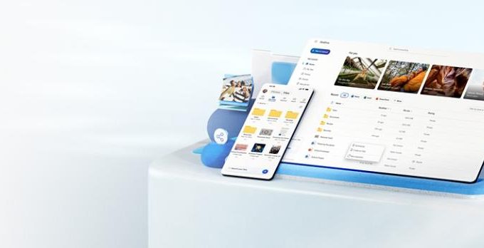 Microsoft 365 OneDrive em destaque com armazenamento em nuvem