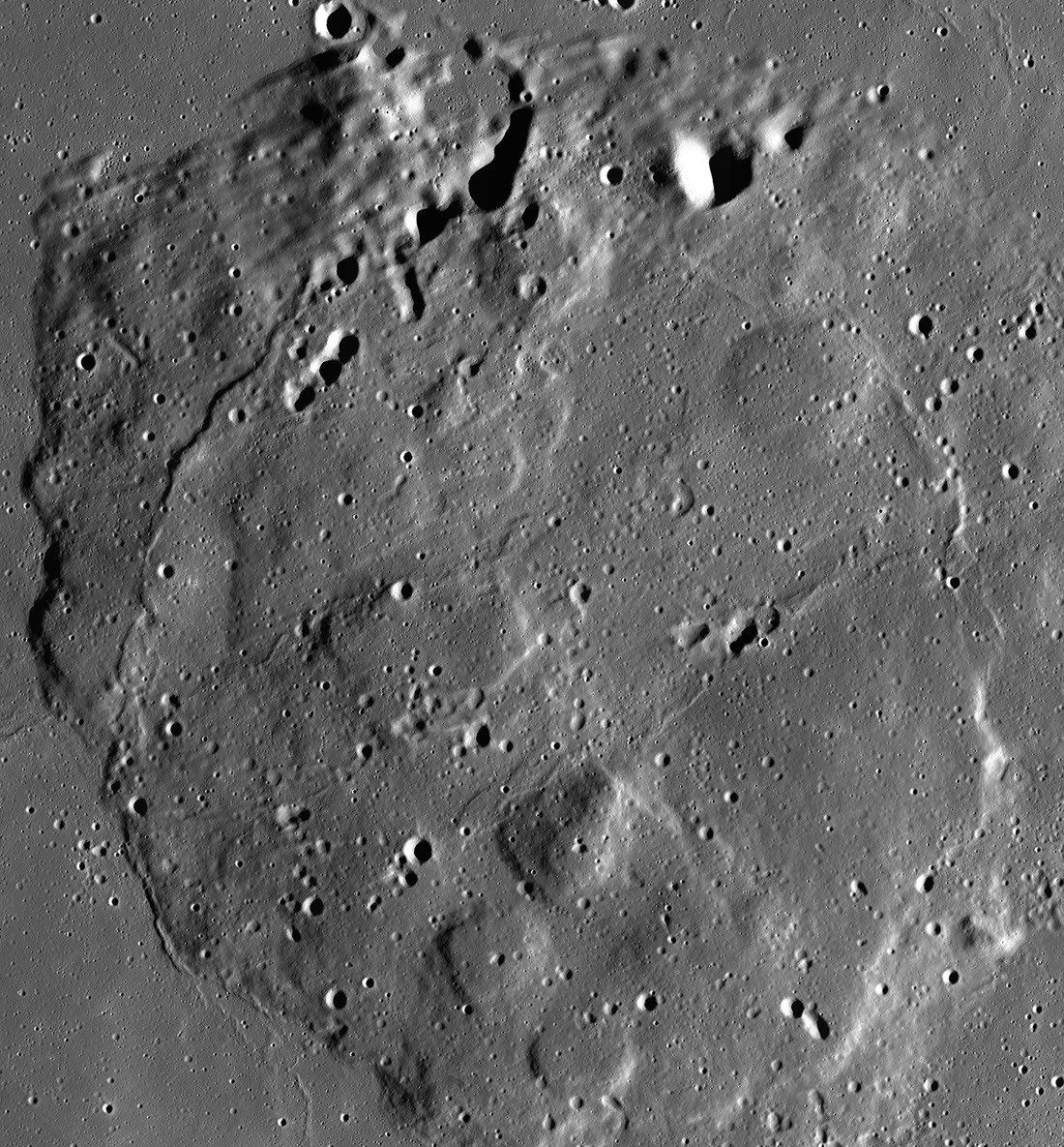 Modelo lunar da NASA e IBM usa dados da superfície da Lua Modelo lunar da NASA e IBM aplicado a região observada pela missão LRO
