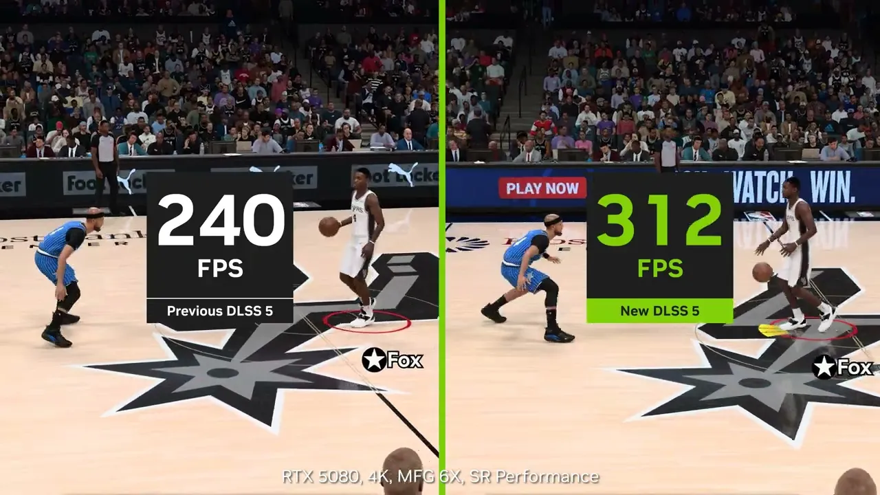 NBA 2K27 com o modelo DLSS 5 mais leve da NVIDIA