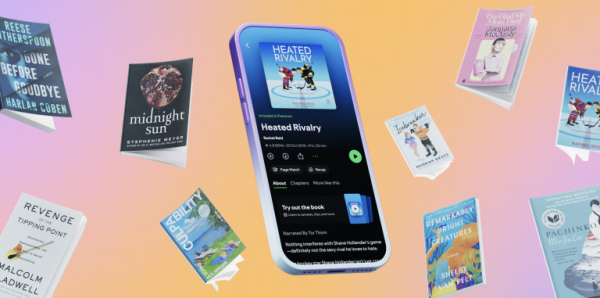 spotify audiolivros brasil com recurso Page Match em imagem oficial