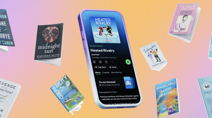 spotify audiolivros brasil com recurso Page Match em imagem oficial